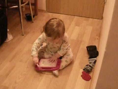 Cedric trying to draw