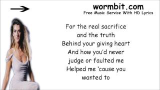 Celine Dion - Thank You [LYRICS]