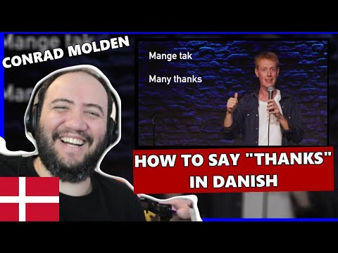 Conrad Molden on how to say "thanks" in Danish - Danglish 2.0 Denmark 🇩🇰 Nordic REACTION
