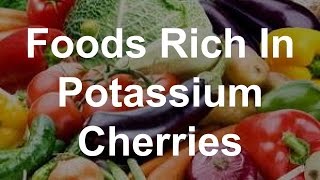 Foods Rich In Potassium - Cherries