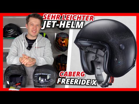 Extremely lightweight maxi-jet helmet in fiberglass or carbon - Caberg Freeride X | Helmexpress.com