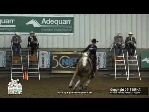 Spooks Smoken Wimpy ridden by Margaret Sue Dunn 2016 NRHA Derby Youth 14-18 Reserve Champions// 213