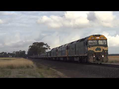 G539 /  BL32 & G523 with Grain Derrinallum Vic. 13.3.2021