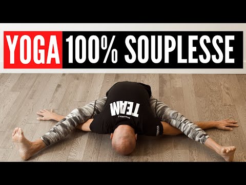 Séance de yoga pour être plus souple et flexible quand on est raide.