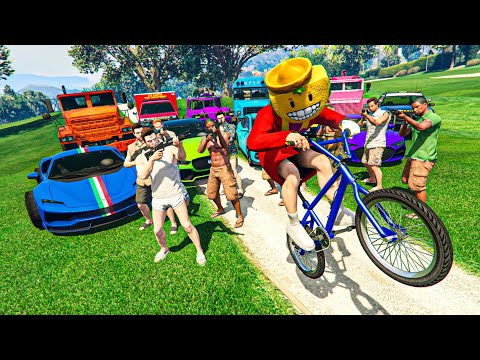 EVERYONE AGAINST ME ON A BIKE! I CAN'T GET THROUGH!! GET OUT OF THE WAY!! - GTA 5 ONLINE