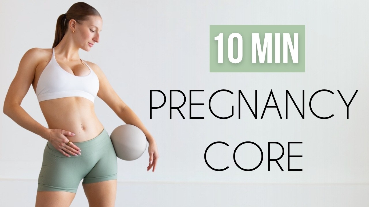 10 Min Pregnancy Core Workout | For All Trimesters