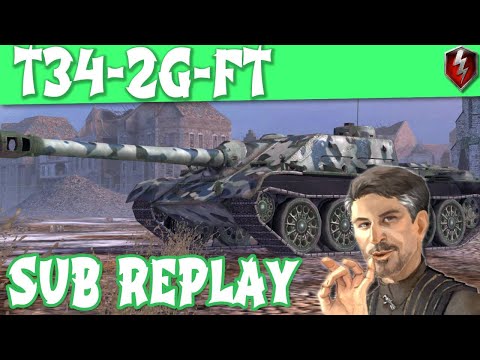WOT Blitz T34-2G-FT Sub Replay 1 vs 4 | World of Tanks Blitz
