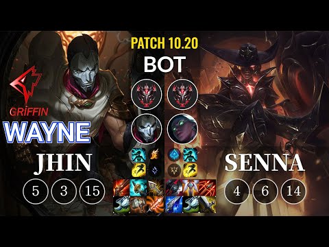 GRF Wayne Jhin vs Senna Bot - KR Patch 10.20