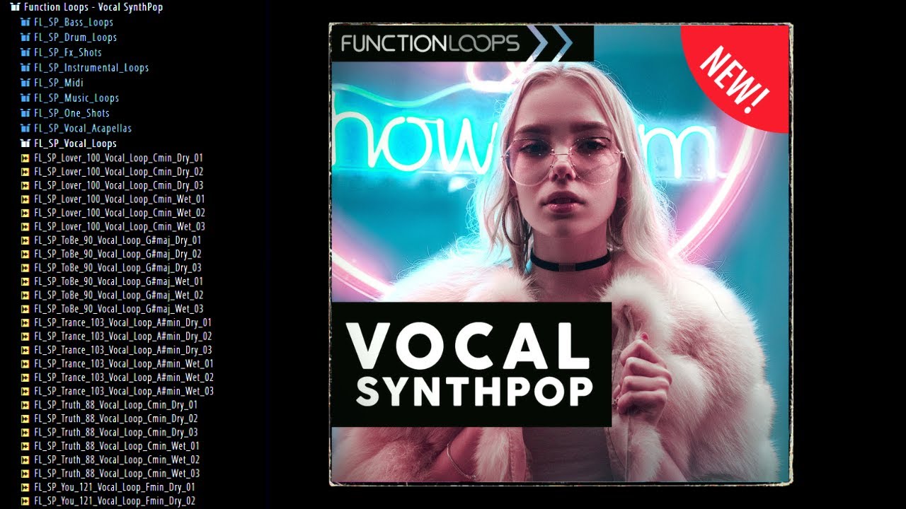 NEW Vocal Samples - Vocal Synthpop Sample Pack - 100% royalty free || By functionloops