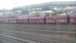 preview picture of video 'Düsseldorf Hbf to Wuppertal Hbf: Views from a Train Journey - Germany, 21st November 2012'