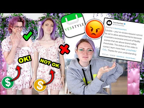 YouTube想懲罰我作為一個女人......因為一個YesStyle試穿的收穫。 (YouTube wants to punish me for being a woman.... because of a YesStyle try on haul)