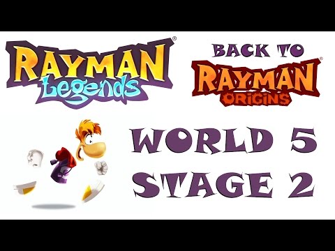 Rayman Legends Walkthrough - Back to Origins - Mystical Pique - Golly G. Golem