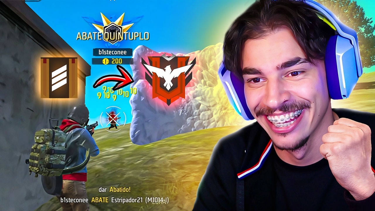 MINHA PRIMEIRA VEZ JOGANDO FREEFIRE!!! EM BUSCA DO MESTRE