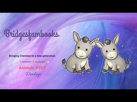 Learn donkeys in Cherokee