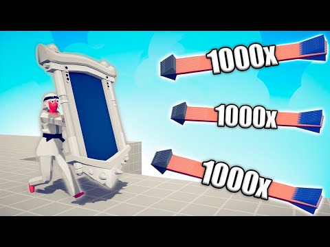 TAEKWONDO MIRROR SHIELD vs 1000x OVERPOWERED UNITS - TABS | Totally Accurate Battle Simulator 2024