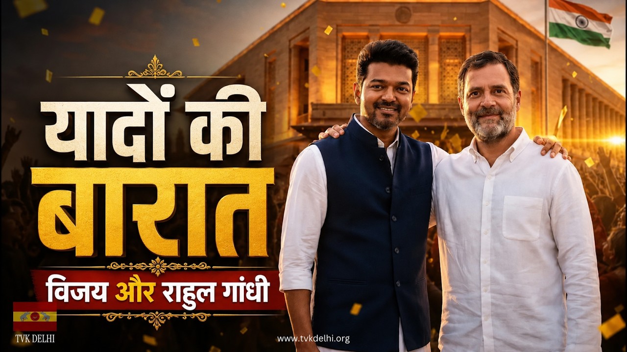 "Yadon Ki Baraat" Vijay and Rahul Gandhi   @TVKVijayHQ-Offl    @rahulgandhi    ​#chiefministervijay