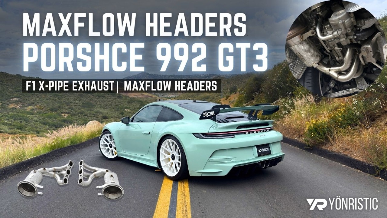 Porsche 992 GT3 Full Exhaust + Maxflow Headers Review | F1 X-Pipe Titanium by Yonristic