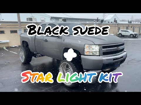 Black Suede Headliner + Star light headliner Install 💯