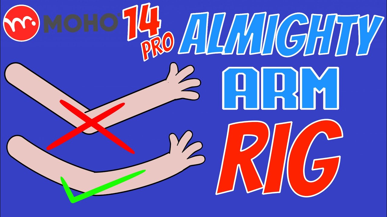 how to make an almighty arm rig in Moho 14 pro