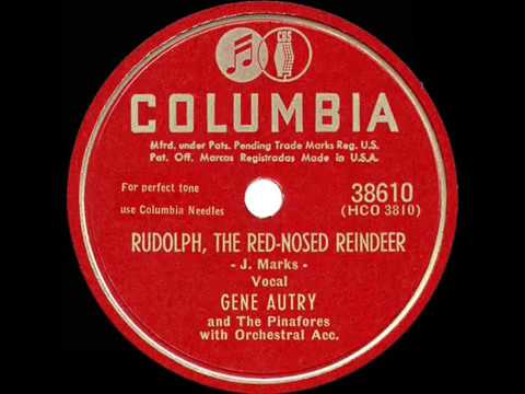 1st RECORDING OF: Rudolph, The Red-Nosed Reindeer - Gene Autry (1949 version)