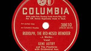 1st RECORDING OF: Rudolph, The Red-Nosed Reindeer - Gene Autry (1949 version)