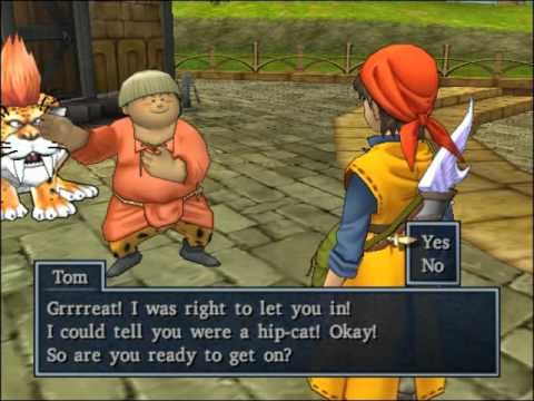 123 Dragon Quest 8 Cut-scene - Getting a Great Sabrecat from Tom