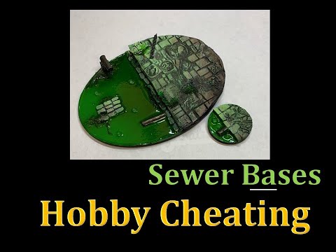 Hobby Cheating 261 - How to Make Sewer Bases