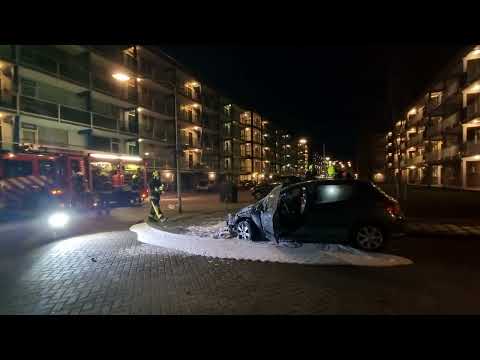 22-03-19 Voertuigbrand - Bleysstraat (Gouda)