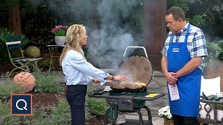 CharBroil Bistro Pro Electric Outdoor Grill + Griddle w/Cover | QVC