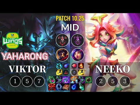 JAG Yaharong Viktor vs Neeko Mid - KR Patch 10.25