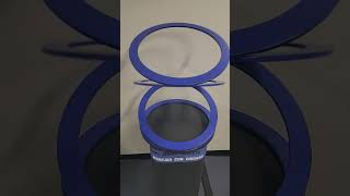 Spinning rings at the Museum of Illusions Houston