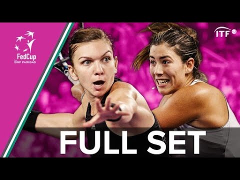 13 MINUTE GAME Proves Decisive | Halep vs Muguruza FULL SET | Romania vs Spain | Fed Cup 2015 | ITF