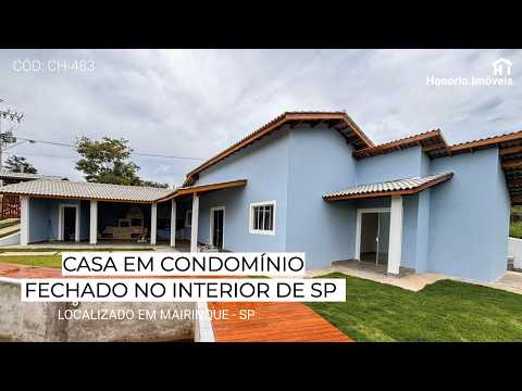 Chácara no interior de São Paulo dentro de condomínio fechado | Piscina | 3 Quartos - Mairinque - SP