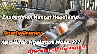 Download lagu Who Says Car Headlights Can't Be Painted? Our Custom Candy Orange Looks Even Cooler mp3