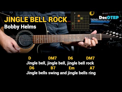 Jingle Bell Rock - Bobby Helms (1957) Easy Guitar Chords Tutorial with Lyrics