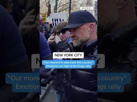 "Our moment to take back this country" Emotions run high at NYC No Kings rally