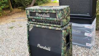 Video thumbnail for RANDALL RH100 CAMO DIMEBAG DARRELL PANTERA DIME GUITAR AMP HEAD 4X12 CAB UP CLOSE by Essex Recording Studios