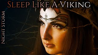 Download lagu Sleep Like a Viking: Black Screen Thunderstorm, Fire, Rain Sounds for Sleeping, Pink Noise, ASMR 10H mp3