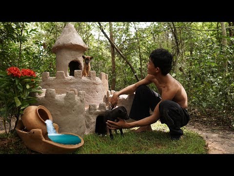 Rescue Abandoned Puppies Then Build Castle Mud Dog House