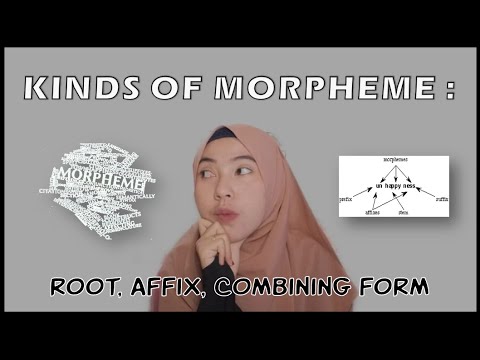 PRESENTATION KINDS OF MORPHEME: ROOT, AFFIX, COMBINING FORM