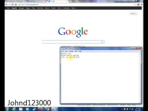Batch Tutorial 1 Basics