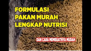 Download lagu RACIKAN PAKAN KOMPLIT NUTRISI DAN CARA MEMBUAT PAKAN LELE MANDIRI DENGAN PROTEIN TINGGI mp3