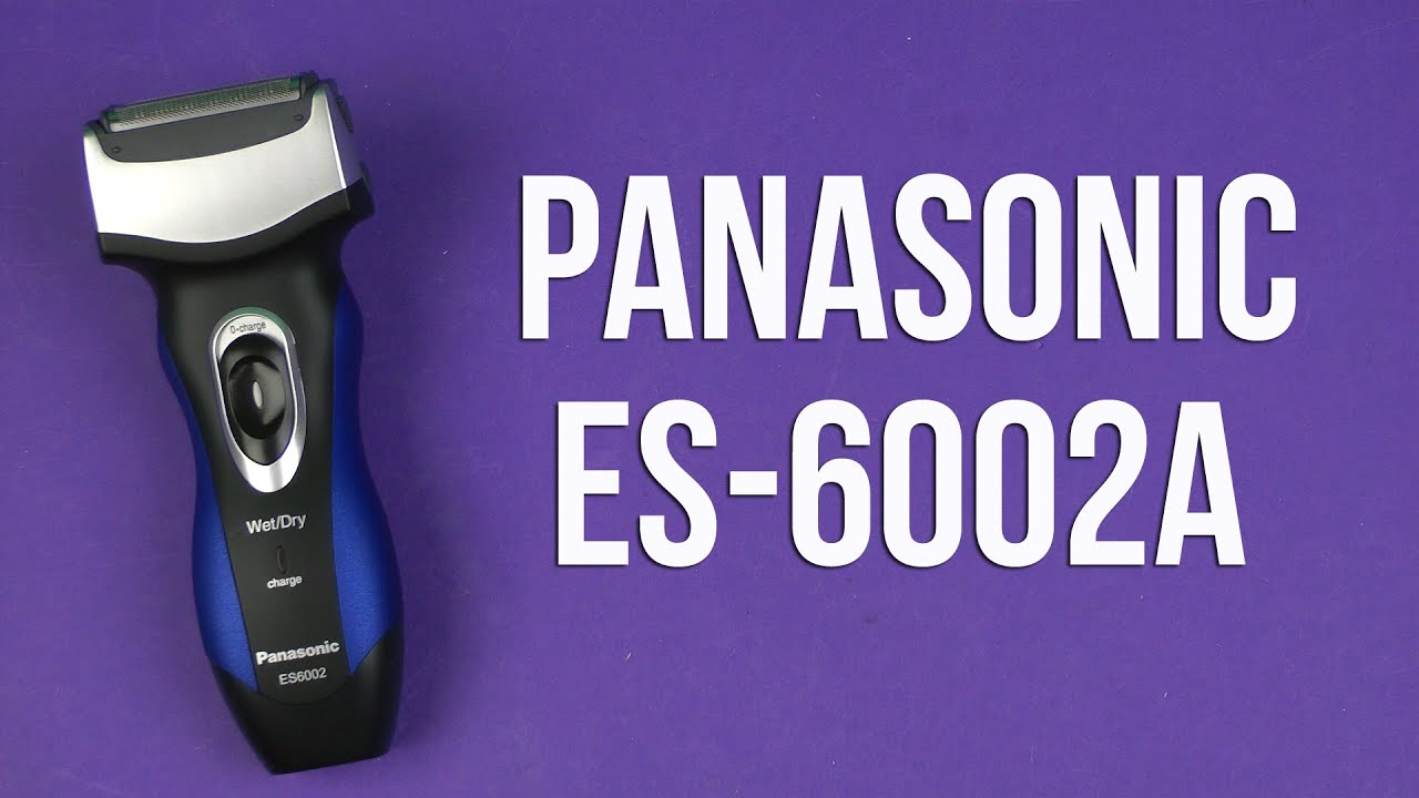 Электробритва сетчатая Panasonic ES6002 черный/синий