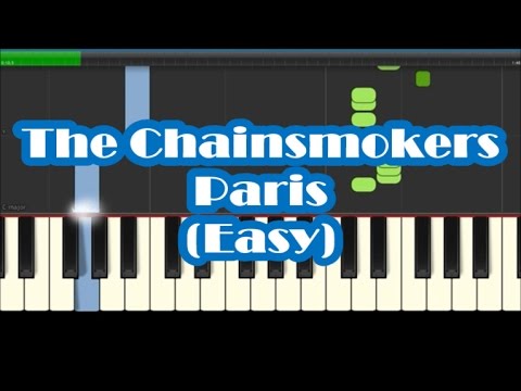 The Chainsmokers - Paris - Easy Piano Tutorial