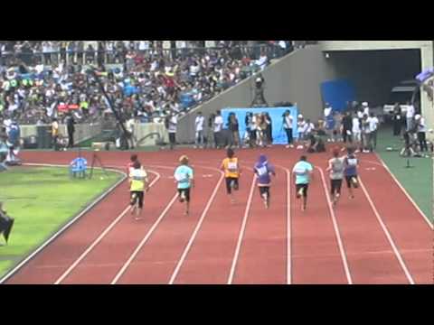110827 Key 100m sprint