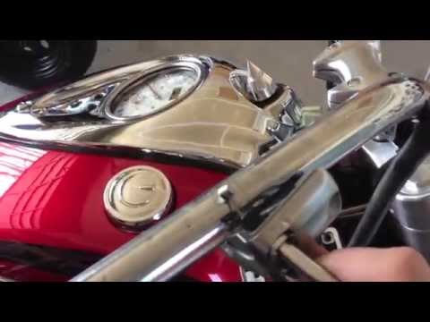 Chrome handgrips for Yamaha Roadstar Motorcycles with lights for left and right turn signals