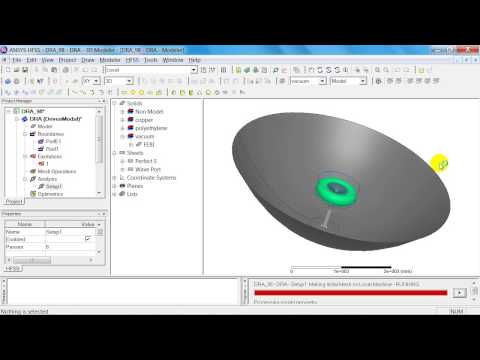 CADFEM Tutorial No.20 – Simulation of a double reflector antenna using ANSYS® HFSS™