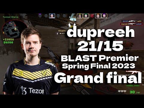 CSGO POV Vitality dupreeh (21/15) vs Heroic (MIRAGE) @ BLAST Premier Spring Final 2023 Grand final