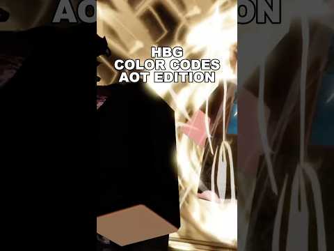 🛡️ AOT Color Codes in HEROES Battlegrounds! (Roblox) #hbg #heroesbattlegrounds #roblox #shorts