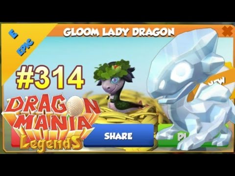 Gloom Lady Dragon Hatching + CRYSTAL DRAGON BREEDING! - Dragon Mania Legends #314